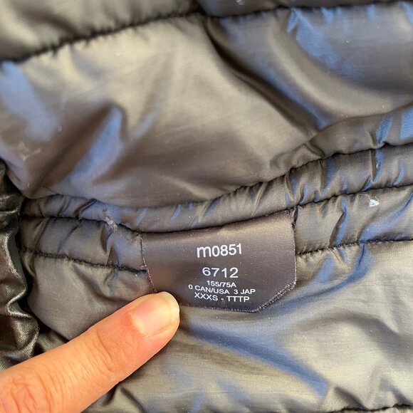 m0851 black winter jacket - Picture 4 of 7